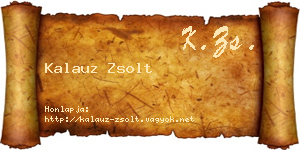Kalauz Zsolt névjegykártya